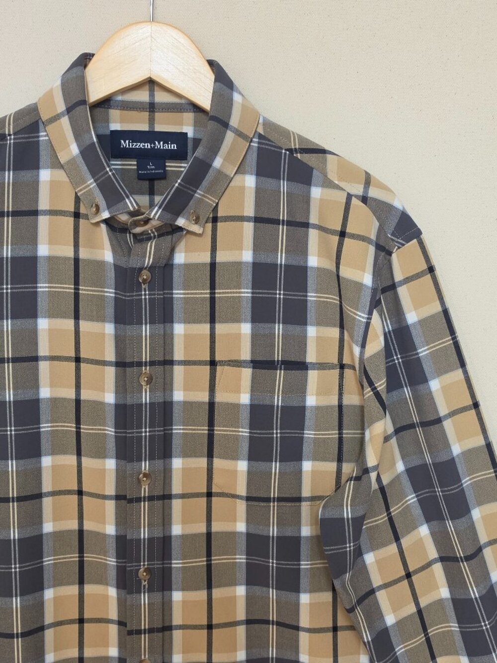 Mizzen+Main Trim Fit Flannel Button Down L